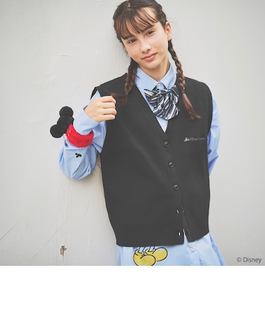 【130cmあり】【Disney】ニットベスト&シャツセット