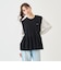 ペプラムニットベスト＆Tシャツセット