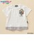 【かいじゅうステップ ワンダバダ】 キャラクターワッペンレイヤード風Tシャツ
