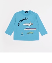 【人気商品再入荷】【直営店で取り扱い無し】乗り物アップリケ長袖Tシャツ