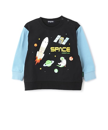 袖切替長袖Tシャツ【JAXA LABEL】