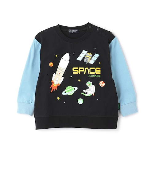 袖切替長袖Tシャツ【JAXA LABEL】