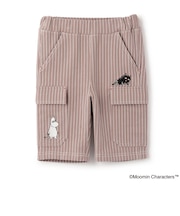 MOOMIN/刺しゅうストライプ6分丈パンツ