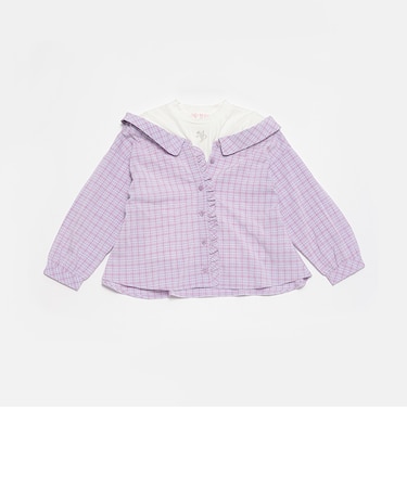 【人気商品再入荷】【直営店で取り扱い無し】ドッキングチェックシャツ