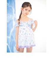 【SWIM】ユニコーン花柄ワンピース水着