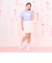 リボンレースティアードスカパン