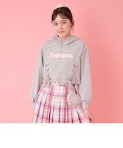 レースアップショート丈パーカ＆タンクトップセット