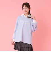 袖レースユニホーム長袖Tシャツ
