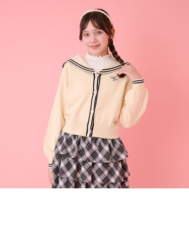 セーラーカーディガン&ハイネックTシャツセット