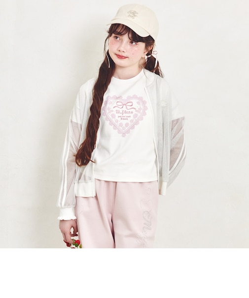 ラメメッシュブルゾン