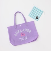 エナメルワッペンつきマットPVCトートBAG【SWIM】