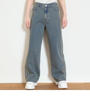 フリンジデニムパンツ