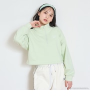 【Reebok】クロップドハーフジップ