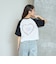 ハートラグラン五分袖Tシャツ
