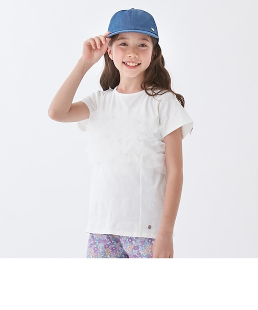 【リンク】チュールフリルAラインTシャツ(ジュニア)