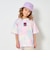チュールプリントレイヤード半袖Tシャツ