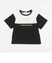 メタリックロゴ配色半袖Tシャツ
