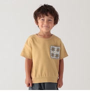 編みモチーフポケットＴシャツ
