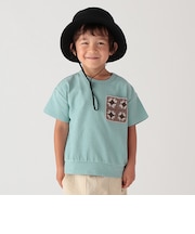 編みモチーフポケットＴシャツ