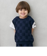 スクエア刺しゅうドッキング半袖Tシャツ