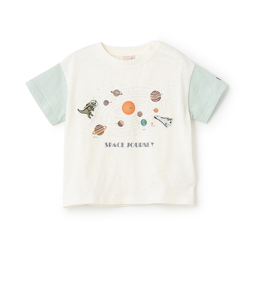 【防汚加工】宇宙グラフィック半袖Tシャツ