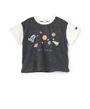 【防汚加工】宇宙グラフィック半袖Tシャツ