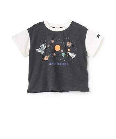 【防汚加工】宇宙グラフィック半袖Tシャツ