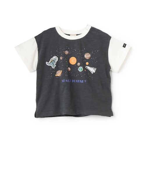 【防汚加工】宇宙グラフィック半袖Tシャツ