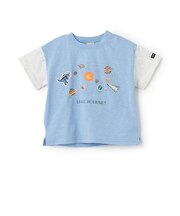 【防汚加工】宇宙グラフィック半袖Tシャツ
