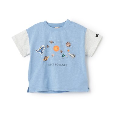 【防汚加工】宇宙グラフィック半袖Tシャツ