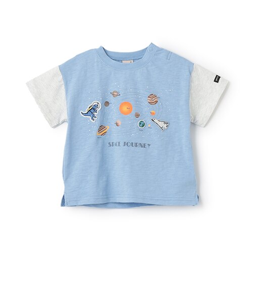 【防汚加工】宇宙グラフィック半袖Tシャツ