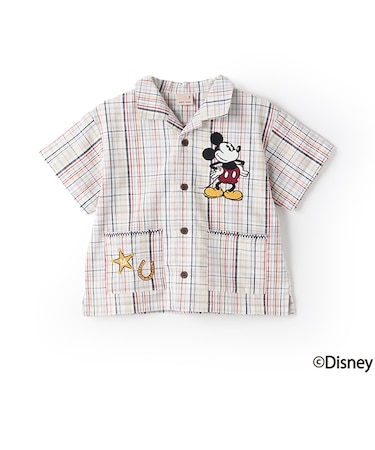 【Disney】開衿半袖シャツ