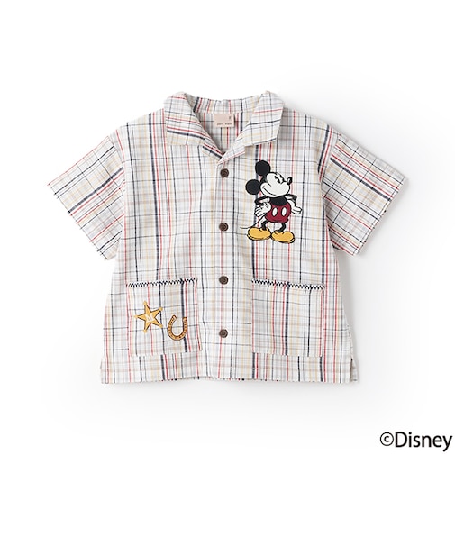 【Disney】開衿半袖シャツ