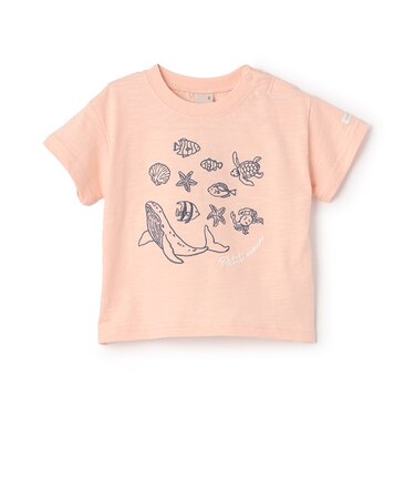 【接触冷感】海刺しゅう半袖Tシャツ(キッズサイズ)