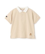 【接触冷感】ポロ衿配色半袖Tシャツ
