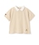 【接触冷感】ポロ衿配色半袖Tシャツ