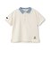 【接触冷感】ポロ衿配色半袖Tシャツ