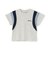 【接触冷感】袖ライン配色半袖Tシャツ