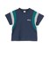 【接触冷感】袖ライン配色半袖Tシャツ
