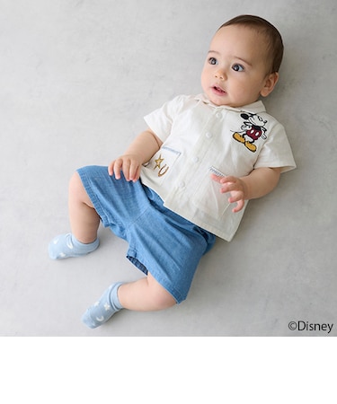 【Disney】開衿シャツセットアップ
