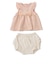 お花モチーフつきチュニック×ブルマセットアップ