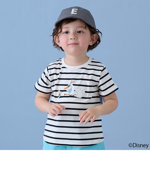 【Disney】オラフアップリケTシャツ