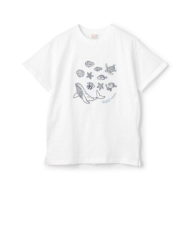 【WEB限定】【接触冷感】海刺しゅう半袖Tシャツ(ジュニア)