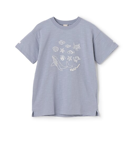 【WEB限定】【接触冷感】海刺しゅう半袖Tシャツ(ジュニア)