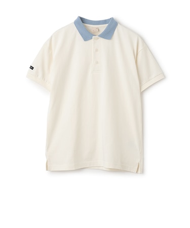 【WEB限定】【接触冷感】ポロ衿配色Tシャツ(ジュニア)