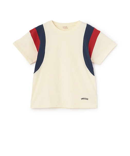 【WEB限定】【接触冷感】袖ライン配色Tシャツ(ジュニア)