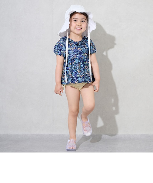 【WEB限定】【SWIM】パフスリーブタンキニ