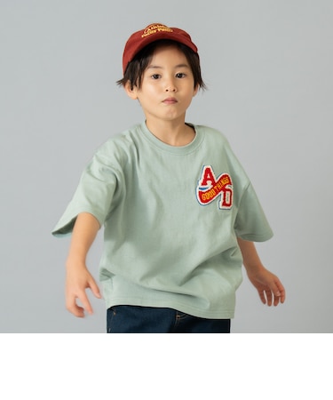 【綿100%】カレッジワンポイント半袖Tシャツ