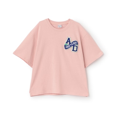 【綿100%】カレッジワンポイント半袖Tシャツ