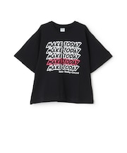 【綿100%】メッセージ5行ロゴ半袖Tシャツ